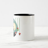 Weihnachtsfeiertage Zweifarbige Tasse (Mittel)