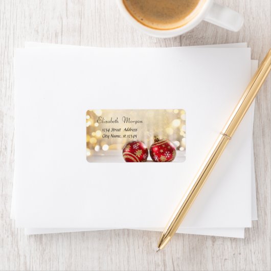 Weihnachtsfeiertagen Adressaufkleber (Insitu)