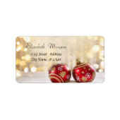 Weihnachtsfeiertagen Adressaufkleber (Vorne)