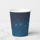 Weihnachtsfeiertagen Blue Paper Tasse Pappbecher (Rückseite)