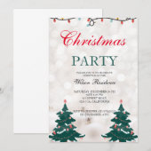 Weihnachtsfeiertagen Einladung (Vorne/Hinten)