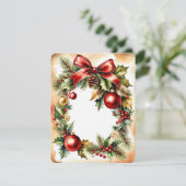 Weihnachtsfeiertagen Feiertagskarte (Stehend Vorderseite)