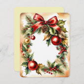 Weihnachtsfeiertagen Feiertagskarte (Vorne/Hinten)