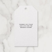 Weihnachtsfeiertagen Geschenkanhänger (Rückseite)