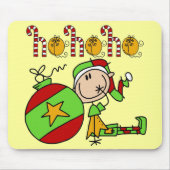 Weihnachtsfeiertagen Jingle Bells Elf Mousepad (Vorne)