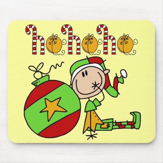 Weihnachtsfeiertagen Jingle Bells Elf Mousepad (Vorne)