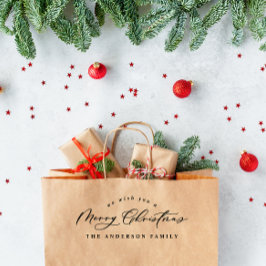 Weihnachtsfeiertagen Moderne, elegante Minimalschr Gummistempel