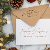 Weihnachtsfeiertagen Moderne, elegante Minimalschr Gummistempel