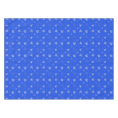 Weihnachtsfeiertags-Blaumuster Tischdecke (Vorderseite (Horizontal))