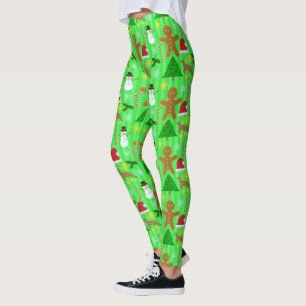 Weihnachtsfeiertags-Collagen-hässliches Leggings