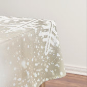 Weihnachtsfeiertags-elegante Schneeflocke Tischdecke (Beispiel)