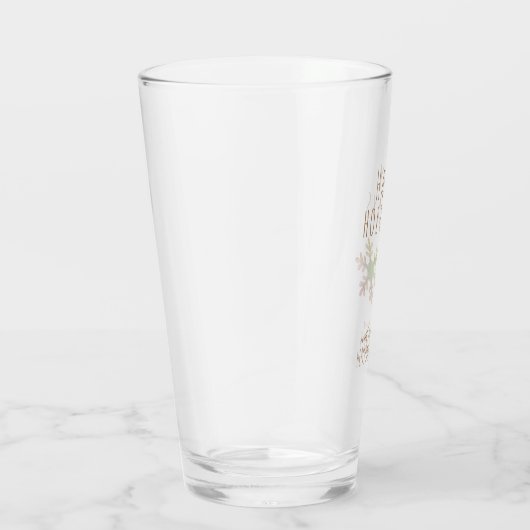 Weihnachtsfeiertags-festliche Schneeflocke Glas (Rechts)