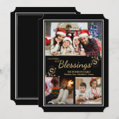 Weihnachtsfeiertags-Foto-Karte Feiertagskarte (Vorne/Hinten)