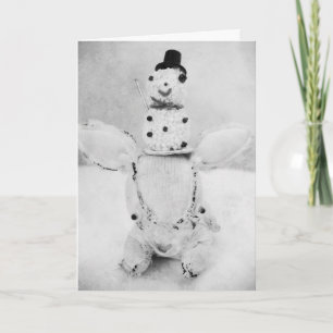 Weihnachtsfeiertags-Gruß-Karte mit einem Feiertagskarte