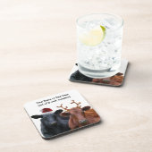 Weihnachtsfeiertags-Kühe in der Getränkeuntersetzer (Rechte Seite)