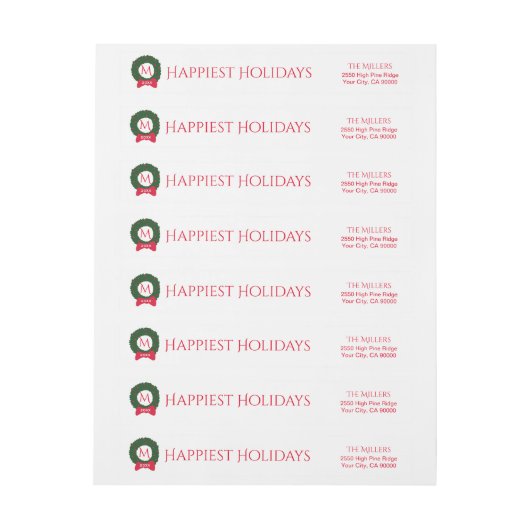 Weihnachtsfeiertags-Monogramm-festliche (Bogen)