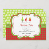 Weihnachtsfeiertags-Party Einladungen (Vorne/Hinten)