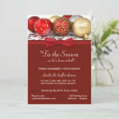 Weihnachtsfeiertags-Party-Gewohnheits-Einladungen Einladung (Stehend Vorderseite)