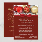 Weihnachtsfeiertags-Party-Gewohnheits-Einladungen Einladung (Vorne/Hinten)