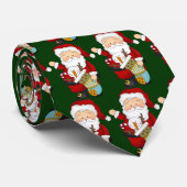 Weihnachtsfeiertags-Sankt-Krawatte Krawatte (Gerollt)