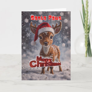 Weihnachtsfeiertags-Tiergeist Feiertagskarte