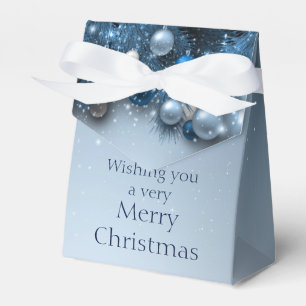 Weihnachtsfeiertags-Verzierungen - Blues Geschenkschachtel