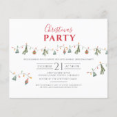 Weihnachtsfeiertagsbüro - Party Einladung (Vorderseite)