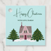 Weihnachtsfeiertagsfeiertage Baummarken Geschenkanhänger (Vorderseite)