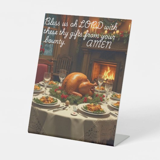 Weihnachtsfeiertagsgebet Sockelschild (Vorderseite)