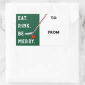 Weihnachtsfeiertagsgeschenk Tags Rechteckiger Aufkleber (Tasche)