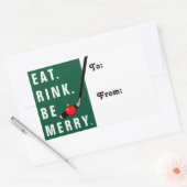 Weihnachtsfeiertagsgeschenk Tags Rechteckiger Aufkleber (Umschlag)