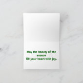 Weihnachtsfeiertagskarte Feiertagskarte (Innenseite)