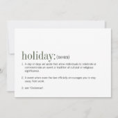 Weihnachtsfeiertagskarte Feiertagskarte (Vorderseite)