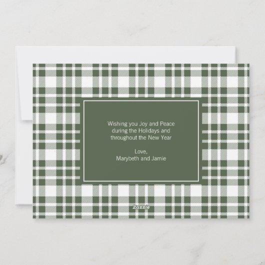 Weihnachtsfeiertagskarte Feiertagskarte (Rückseite)