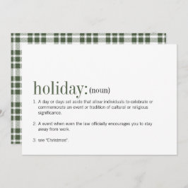 Weihnachtsfeiertagskarte Feiertagskarte