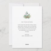 Weihnachtsfeiertagskarte Feiertagskarte (Rückseite)