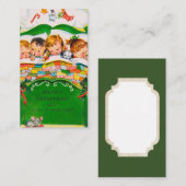 Weihnachtsfeiertagskinder addieren visitenkarte (Vorne/Hinten)