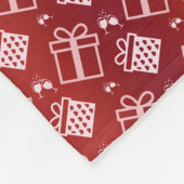 Weihnachtsfeiertagsmuster Fleecedecke (Ecke)