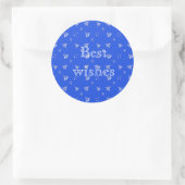 Weihnachtsfeiertagsmuster Runder Aufkleber (Tasche)