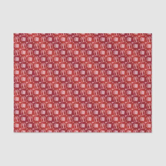 Weihnachtsfeiertagsmuster Seidenpapier (Vorderseite)