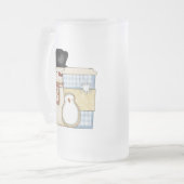 Weihnachtsfeiertagsnowman-mattierte Tasse (Vorderseite Links)