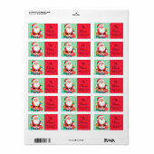 Weihnachtsfeiertagsrückgabe Adressaufkleber (Vorne)