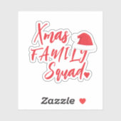 Weihnachtsfeiertagsskript Weihnachtsmannmütze Aufkleber (Blatt)