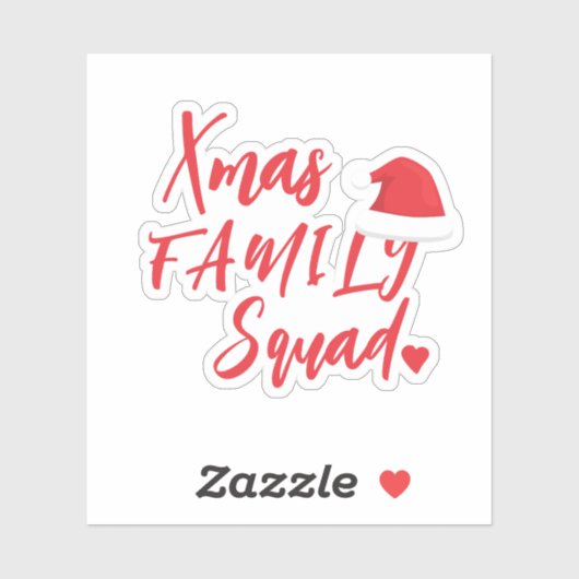 Weihnachtsfeiertagsskript Weihnachtsmannmütze Aufkleber (Blatt)