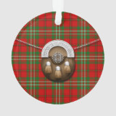 WeihnachtsfeiertagTartan Ornament (Rückseite)