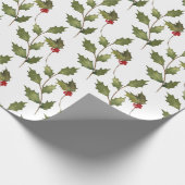 Weihnachtsfeiertagwatercolor-Vintage Geschenkpapier (Ecke)