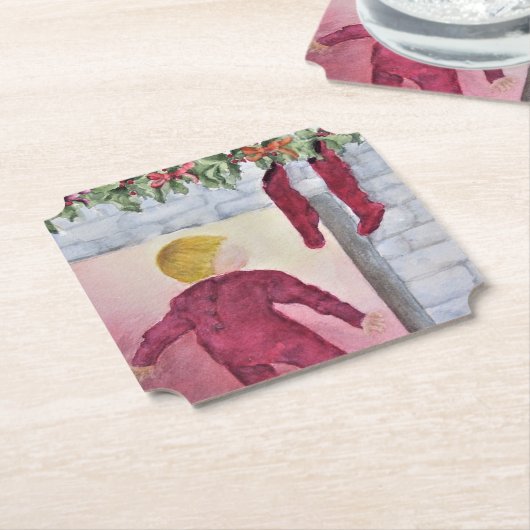 Weihnachtsfeiervorausschauung Untersetzer (angewinkelt)