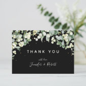 Weihnachtsfeierwohnung Snowberry Vielen Dank Dankeskarte (Stehend Vorderseite)