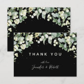 Weihnachtsfeierwohnung Snowberry Vielen Dank Dankeskarte (Vorne/Hinten)