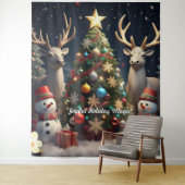 "Weihnachtsfeierzeit" Wandteppich (Beispiel)